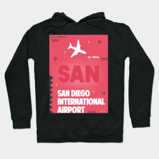 San Diego SAN airport code Hoodie